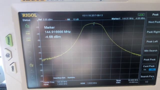 Filrer Narrow Band-Pass 144Mhz BW 7Mhz(-3dB) Overview, measurement and schematic смотреть онлайн