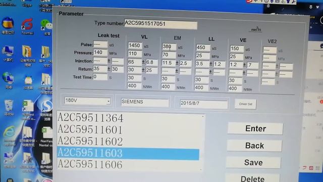 Adding Siemens VDO injector test data смотреть онлайн