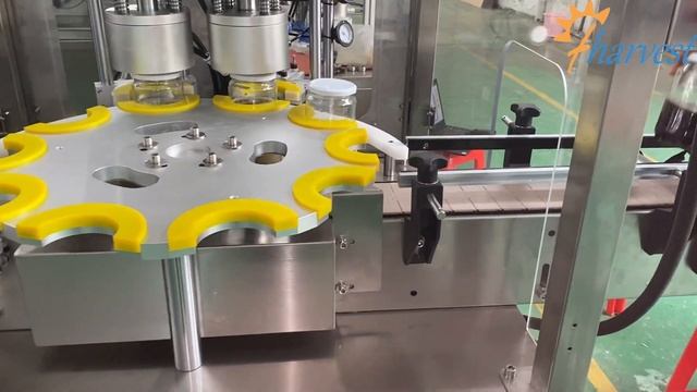 #Automatic double head sauce, jam,honey vacuum #capping machine for glass bottle, #capper #equipmen смотреть онлайн