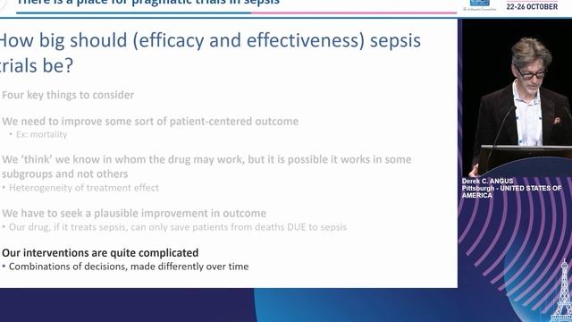 There is a place for pragmatic trials in sepsis D C. Angus
