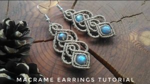DIY Макраме серьги Мастер-класс