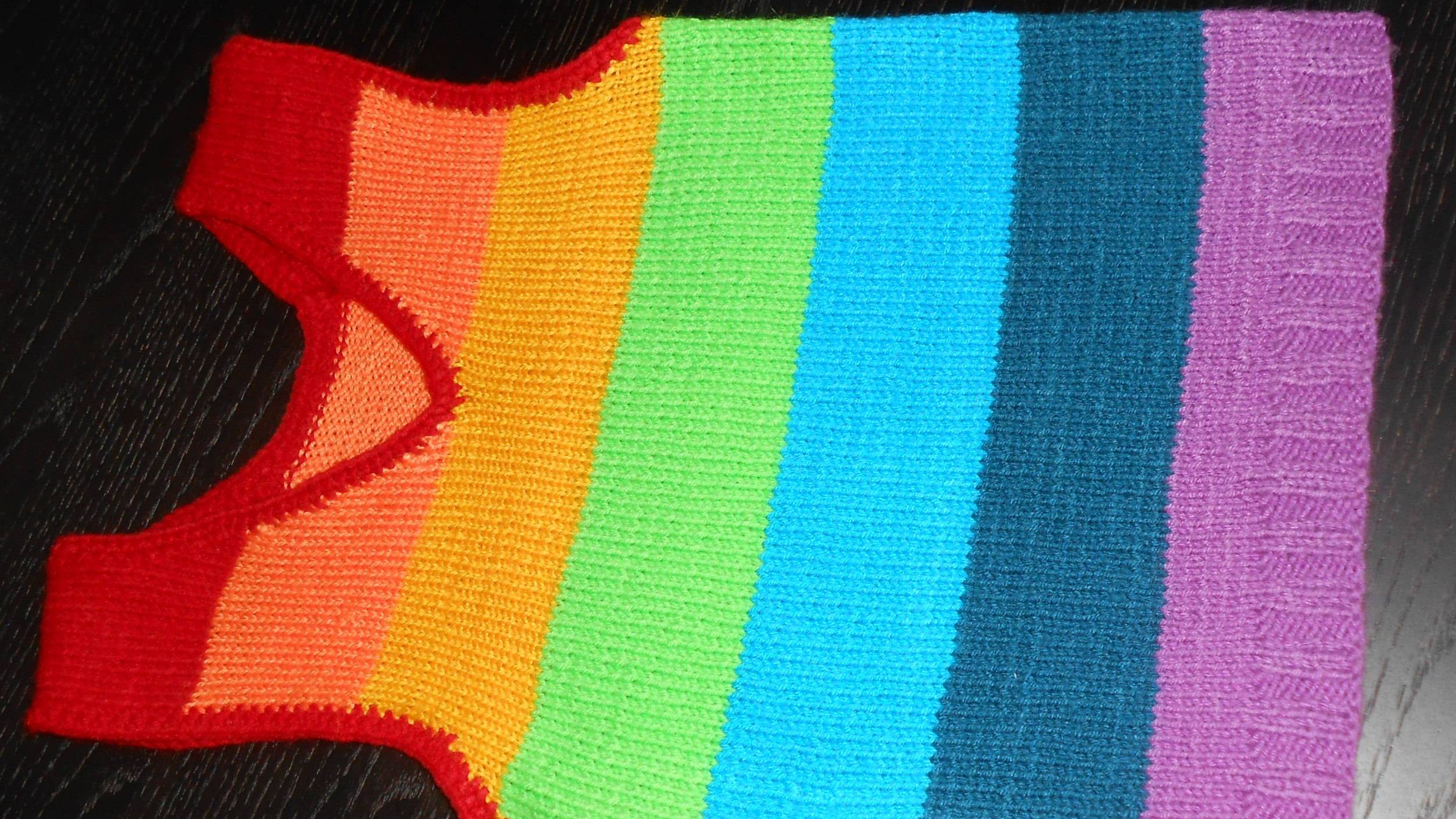 Жилетка Радуга детская, спицами. Вяжем детям. ЧАСТЬ 1. МК Марьюшка смотреть онлайн