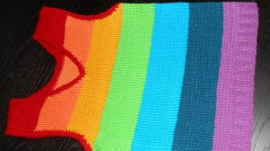 Жилетка Радуга детская, спицами. Вяжем детям. ЧАСТЬ 1. МК Марьюшка