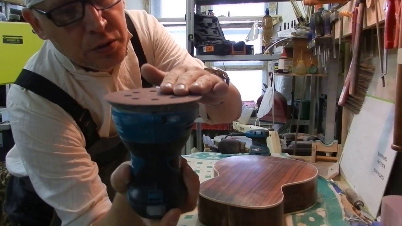 Шлифование масляного и других лаков. смотреть онлайн