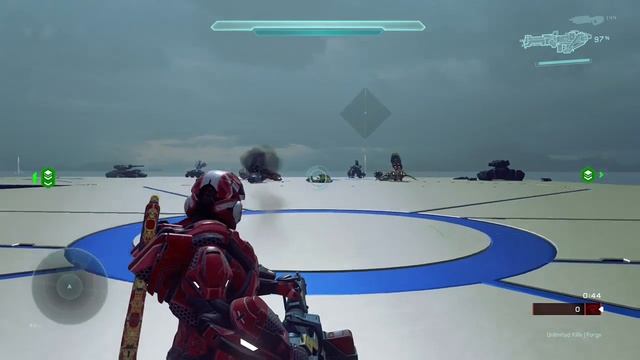 Halo 5 weapon test oni gauss on Georges chain gun! смотреть онлайн