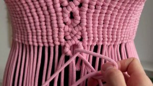 DIY Barbie Costume: Macrame Corset Top and Skirt