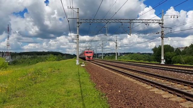 Электропоезд ЭТ2М 098 Перегон Клин – Подсолнечная смотреть онлайн