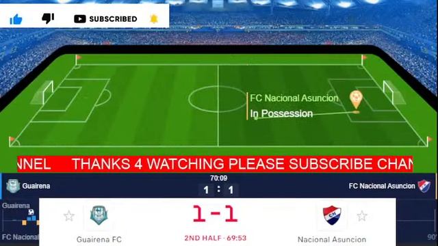 Paraguay Primera Division Live | Guairena VS Nacional Asuncion Live смотреть онлайн