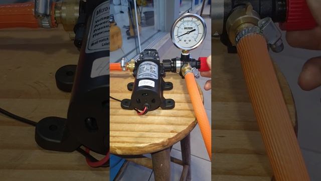 Bomba Elétrica 12V de Diafragma Com Regulador de Pressão 130PSI смотреть онлайн