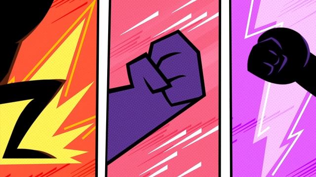 Мультик - Раскраска - Учим цвета - Два Супергероя смотреть онлайн