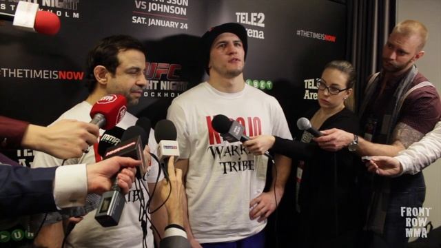 Albert Tumenov: UFC Stockholm Post Fight Media Scrum смотреть онлайн