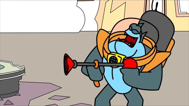 Мультик - Раскраска - Учим цвета - Человек Пиранья смотреть онлайн