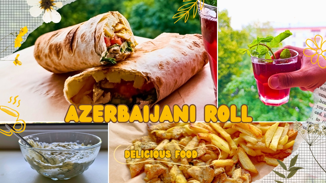 Шаурма По-Азербайджански🌯😋 Azerbaijani Style Shawarma🌯 (Roll) Идеальный Вкус✅