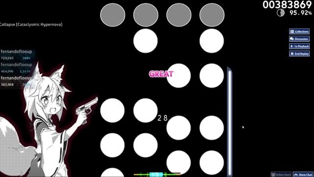 Kurokotei - Galaxy Collapse |92.53% | (Upscroll) | osu!mania смотреть онлайн