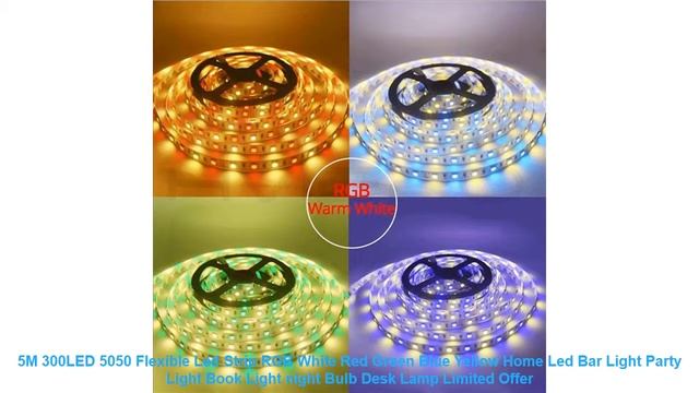 5M 300LED 5050 Flexible Led Strip RGB White Red Green Blue Yellow Home смотреть онлайн