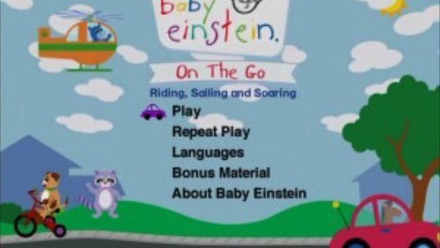 Baby Einstein on the go dvd menu смотреть онлайн