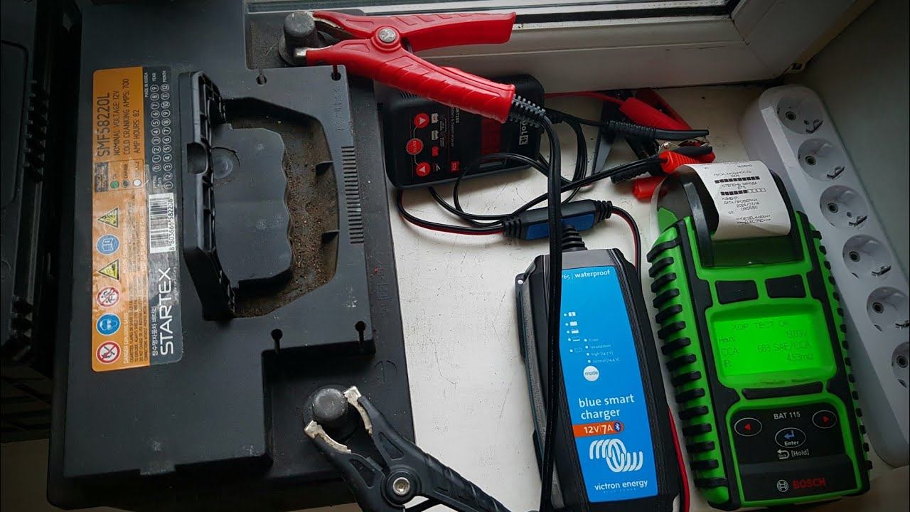 ЗАРЯДНОЕ УСТРОЙСТВО Victron Energy 12/ 7 A. Заряд аккумулятора STARTEX 80 Ач( 700 SAE/CCA ) смотреть онлайн