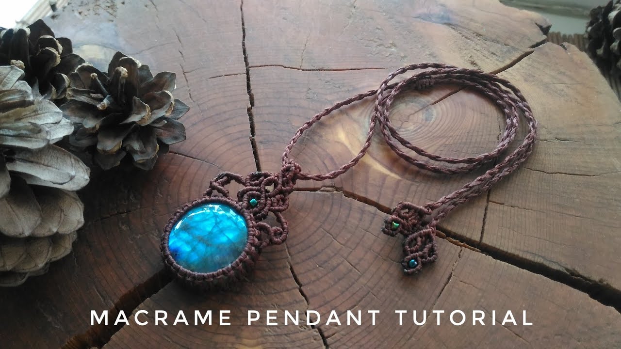 DIY Макраме кулон Мастер-класс