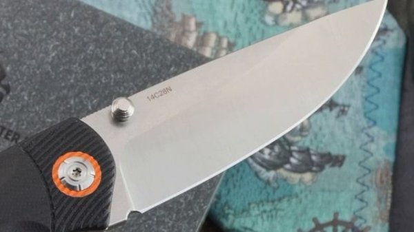 Складной нож QSP Knife Copperhead QS109-A, сталь 14C28N, рукоять черная G-10