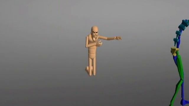 Laughing at a Biped. -Animation in 3d Max 2010. смотреть онлайн