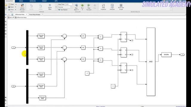 Differential Relay Modeling In Simulink || Differential Protection Of Transmission Line In Simulink