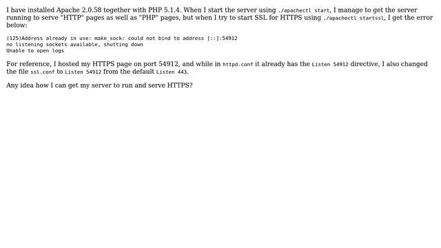 Ubuntu: Apache SSL server not starting смотреть онлайн