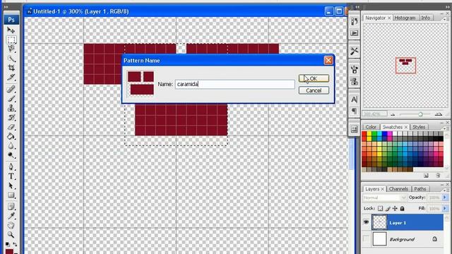 Photoshop CS3 - Creati zid de caramizi cu "pattern" смотреть онлайн