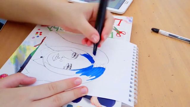 Рисую Билли Айлиш основными цветами |sanekeyst art🍓| смотреть онлайн