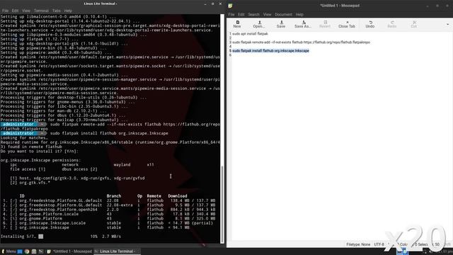 How to install Inkscape on Linux Lite 6.2 смотреть онлайн