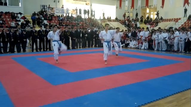 2014 01 25 Şehit Gaffar Okkan Karate Turnuvası,Milli Kata Takımı gösterisi 1 смотреть онлайн