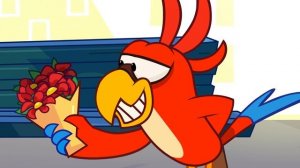 Мультик - Раскраска - Учим цвета - Попугай-Пранкер