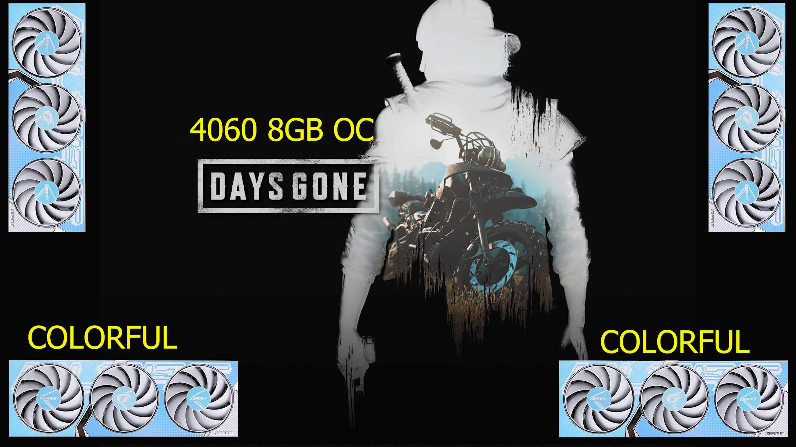 ТЕСТ COLORFUL 4060 8 GB.DAYS GONE. ( 2560x1440)
