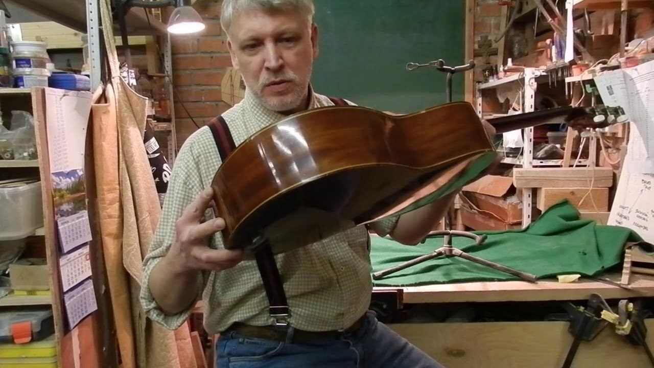 Классическая гитара под металлические струны в продаже в мастерской Антона Хорина. смотреть онлайн