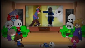 GLITCH!TALE REACT TO LETHAL DEAL KILLER!SANS (STICKNODE ANIMATION)