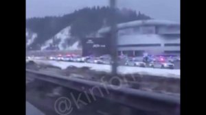 Большое скопление полицейских авто в Ханты-Мансийске