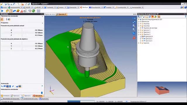 TopSolid CAM 3D - Ejercicio 3 parte 2 смотреть онлайн