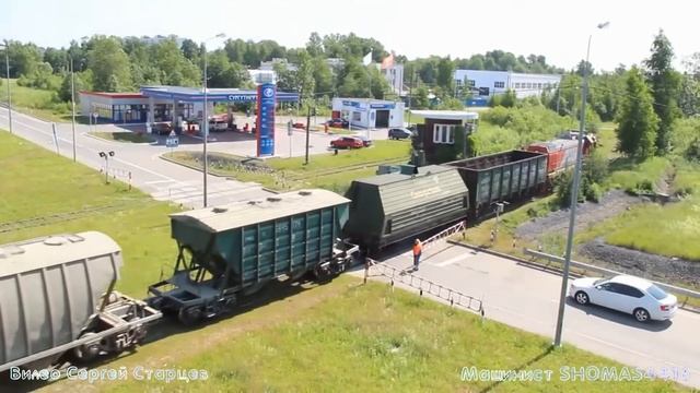 Манёвры, ТЭМ18ДМ-1138, станция Ржевка. смотреть онлайн