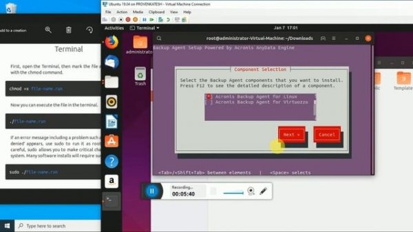 How to install Acronis agent in Linux | Ubuntu