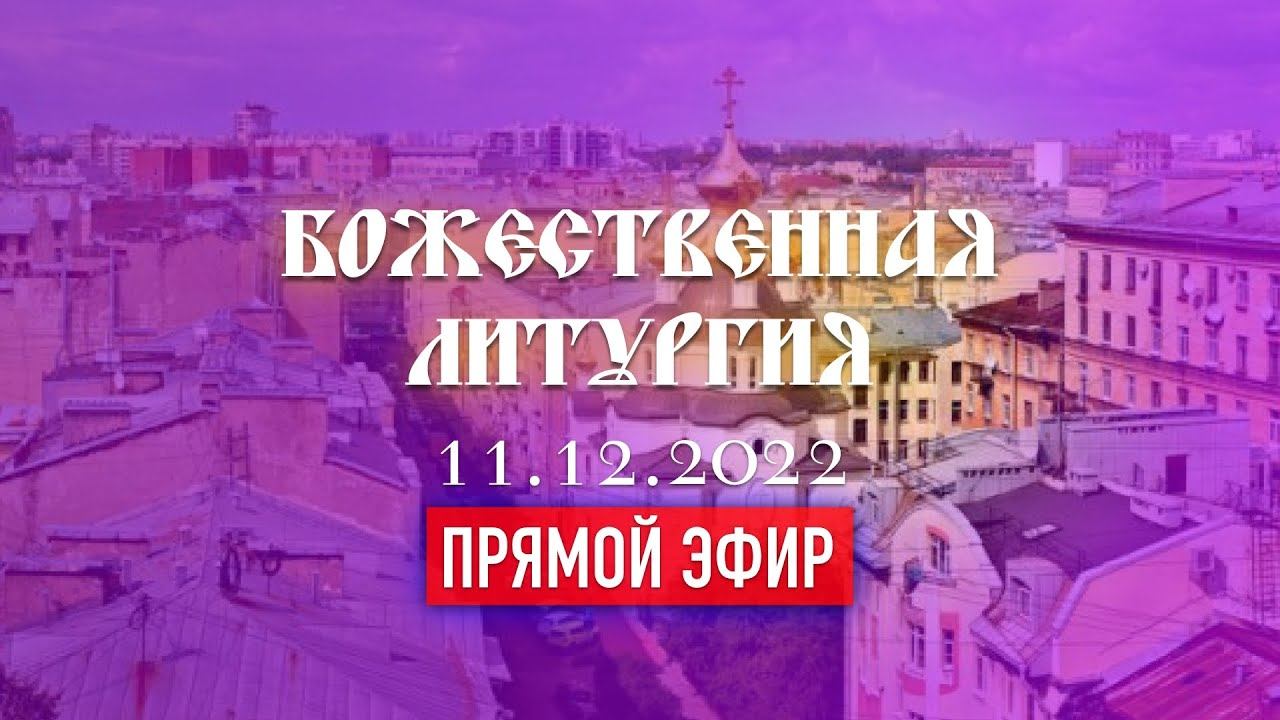 Божественная Литургия (11.12.2022) смотреть онлайн