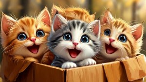 Песенка про котят. Развлекательное видео для детей