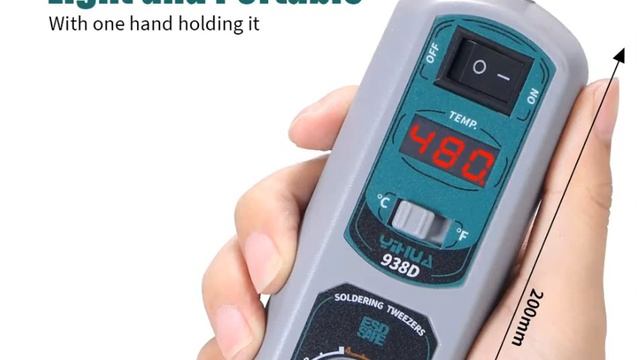 YIHUA 938D Electric Heating Tweezers Electric Heating Pliers Soldering Station