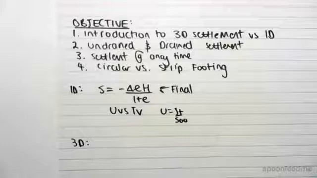 Introduction to Three Dimensional Settlement of Soils | Soil Mechanics смотреть онлайн