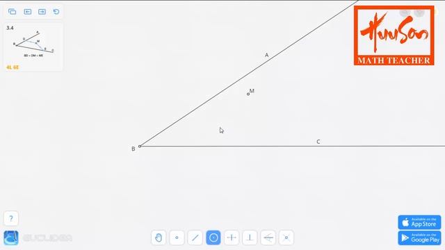 Euclidea 3.4 (Gamma 4) Three Equal Segments - 1 | Online Courses | Math Games | Math Garden 🌟🌟🌟🌟