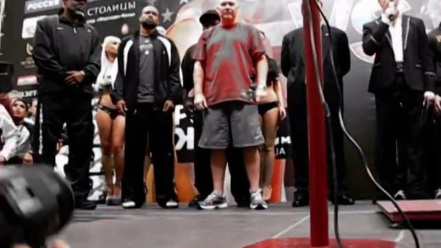 Roy Jones jr. vs. Denis Lebedev. Weigh in Video. смотреть онлайн