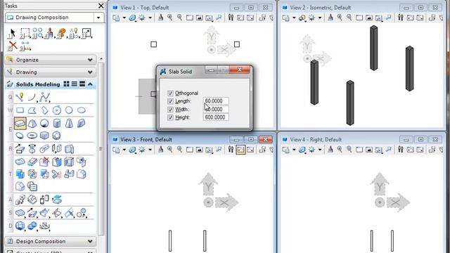 Basic MicroStation 3D modeling: Primitive Solid смотреть онлайн