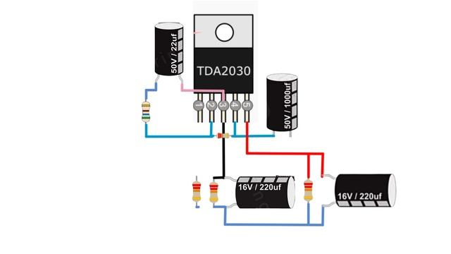 How to make powerful amplifier with TDA 2030 ic 12v power supply #amplifier смотреть онлайн
