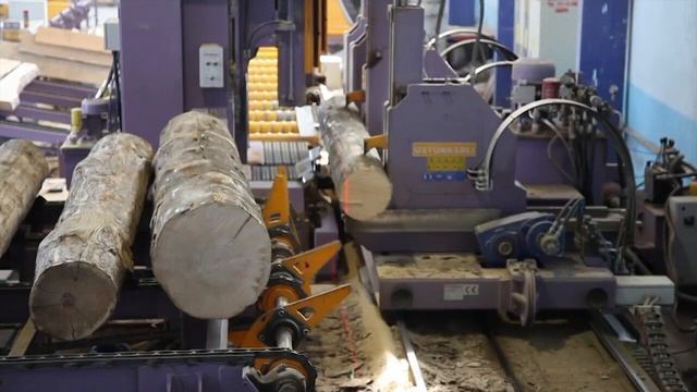 Hydraulic Log Carriage & Tandem Log Bandsaw смотреть онлайн