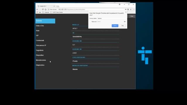 CAME BPT XTS 7 WIFI: aggiornamento firmware смотреть онлайн