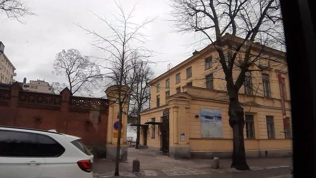 Хельсинки - трамвай от железнодорожного вокзала до западного паромного терминала