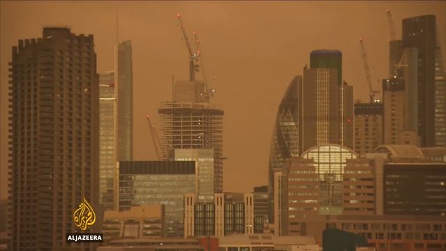London's Yellow Sky